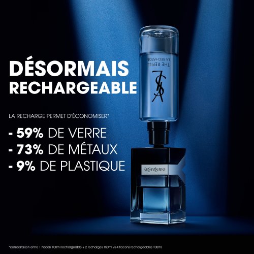YVES SAINT LAURENT Y Eau de Parfum Rechargeable Homme YVES SAINT LAURENT Y Eau de Parfum Rechargeable Homme